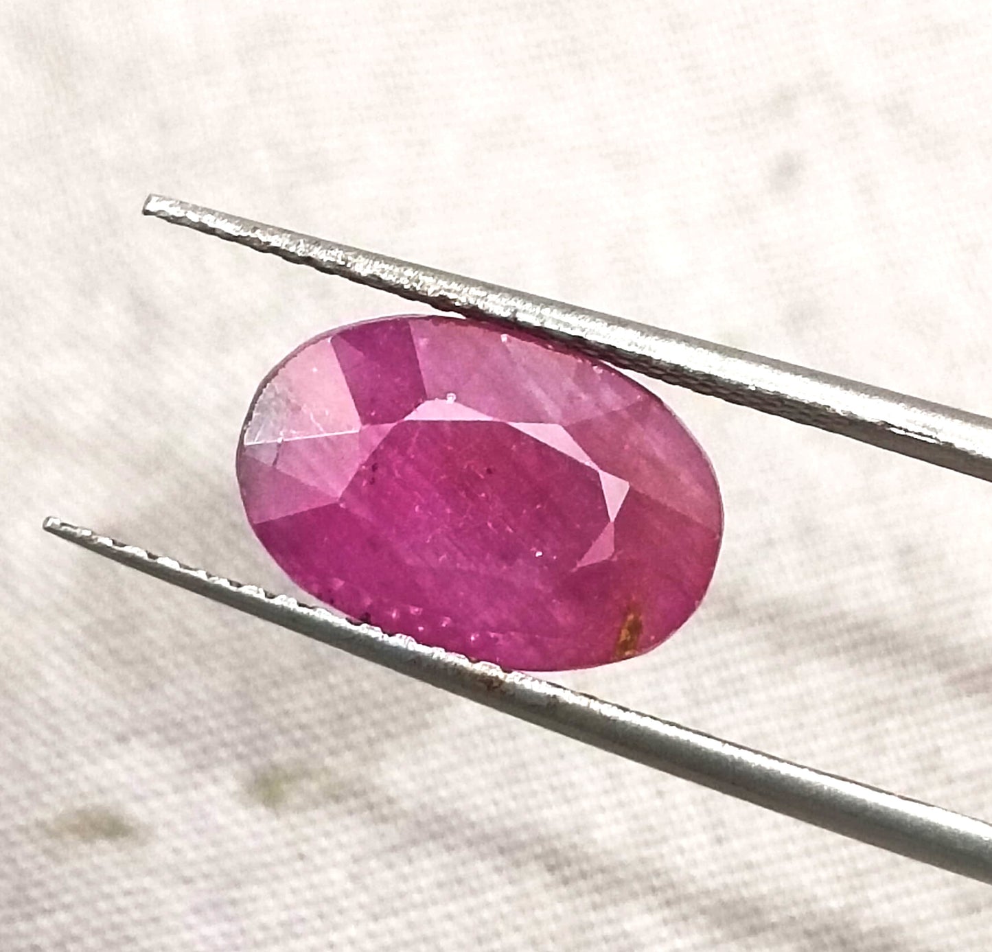 GSI Certified 3.86ct Mozambıque Ruby, 100% Natural Untreated Gemstone