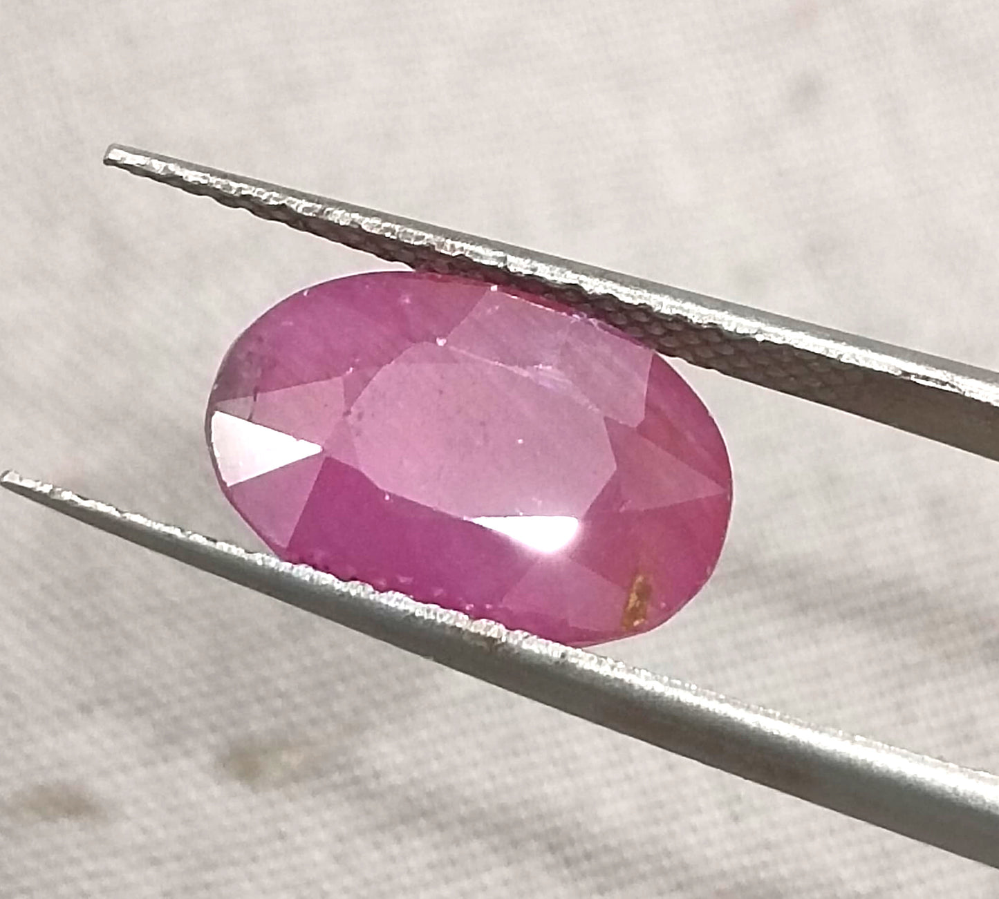 GSI Certified 3.86ct Mozambıque Ruby, 100% Natural Untreated Gemstone