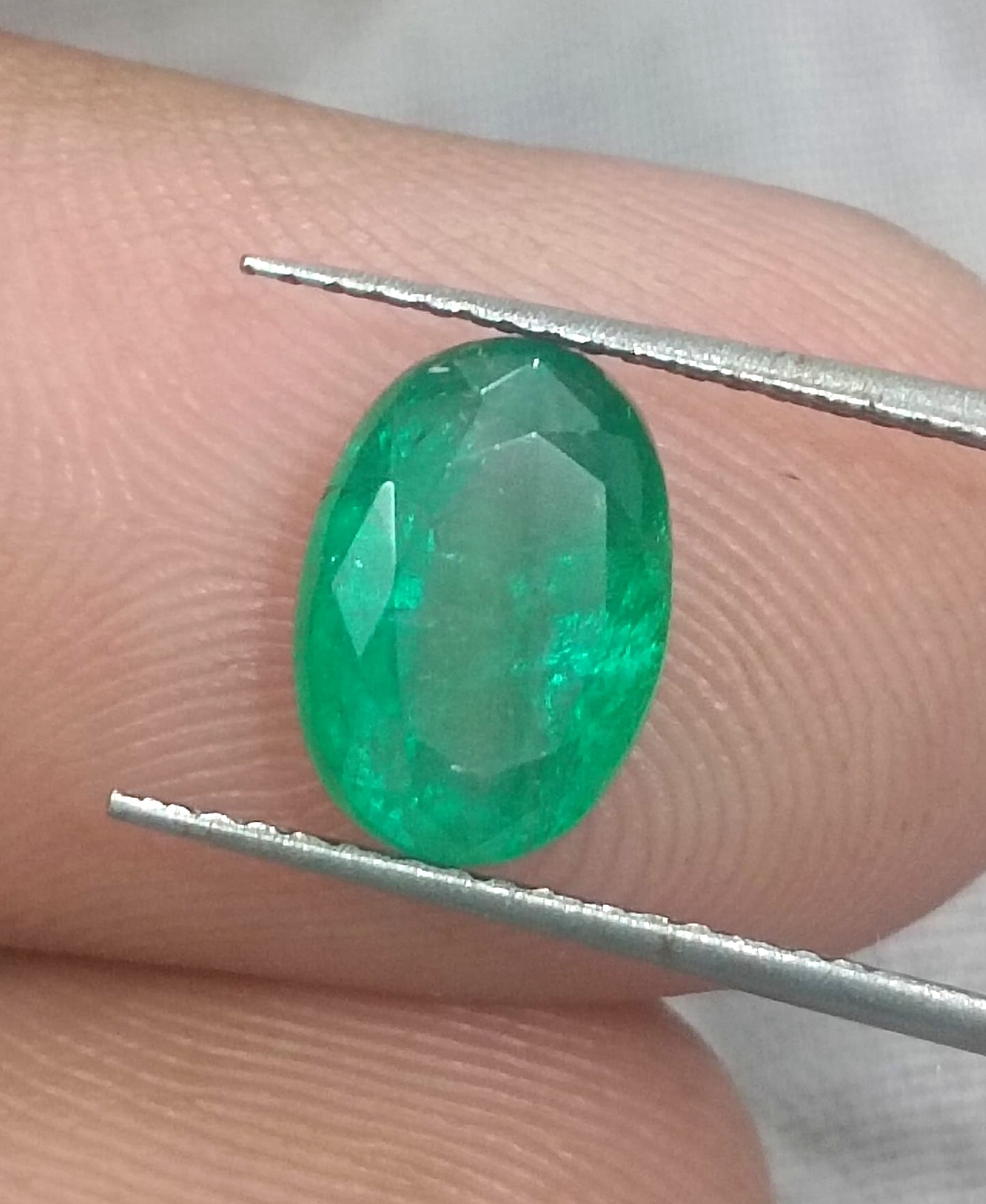 GSI Certified 2.25ct Intense Medium Green, Zambian Emerald, 100% Natural Gemstone