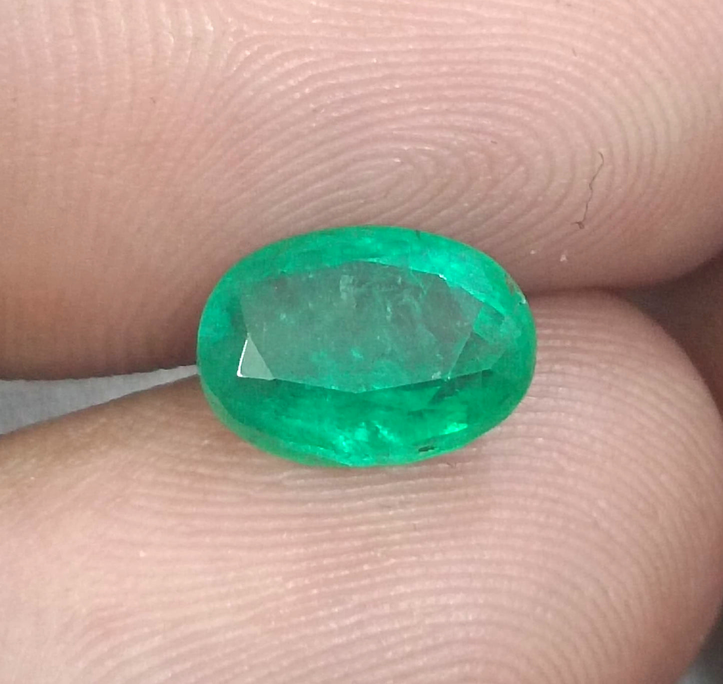 GSI Certified 2.25ct Intense Medium Green, Zambian Emerald, 100% Natural Gemstone