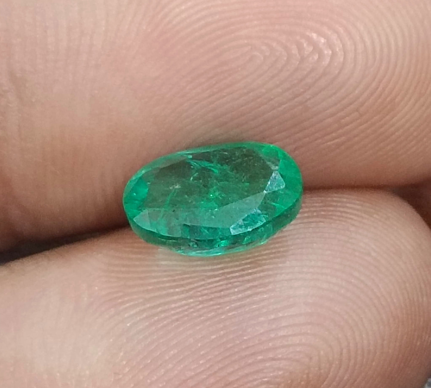 GSI Certified 2.28ct Vivid Green Zambian Emerald, 100% Natural Gemstone