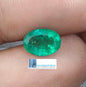 GSI Certified 2.28ct Vivid Green Zambian Emerald, 100% Natural Gemstone