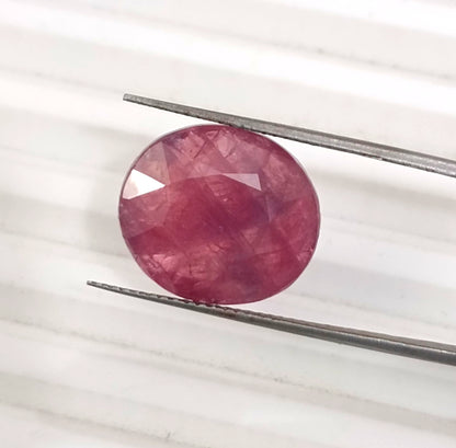 10.00ct Mozambique Ruby, 100% Natural Untreated Gemstone