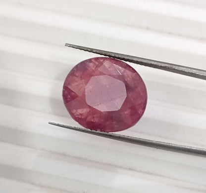 10.00ct Mozambique Ruby, 100% Natural Untreated Gemstone