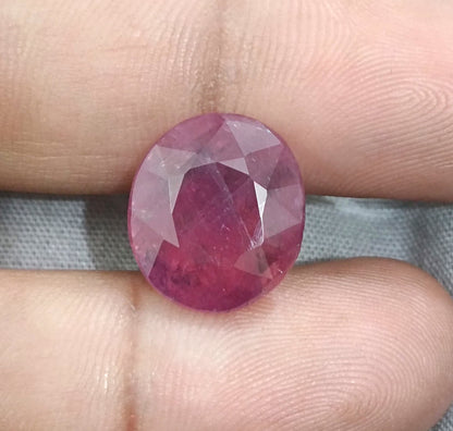 10.00ct Mozambique Ruby, 100% Natural Untreated Gemstone