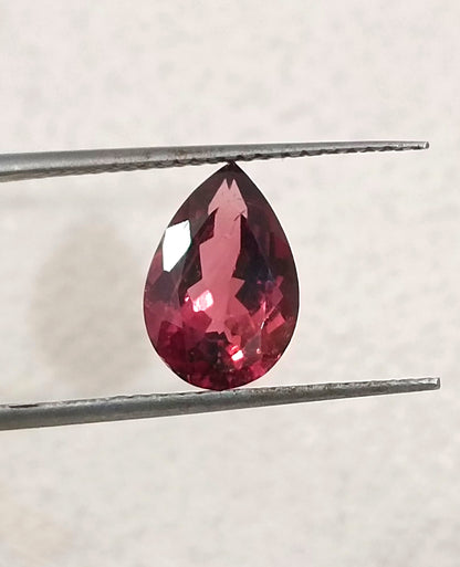 GSI Certified 1.93ct Rubellıte Tourmaline, 100% Natural Untreated Gemstone