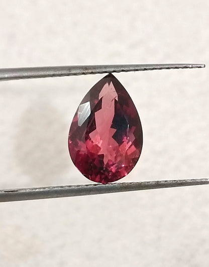 GSI Certified 1.93ct Rubellıte Tourmaline, 100% Natural Untreated Gemstone