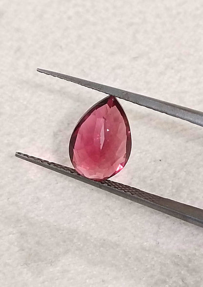 GSI Certified 1.93ct Rubellıte Tourmaline, 100% Natural Untreated Gemstone