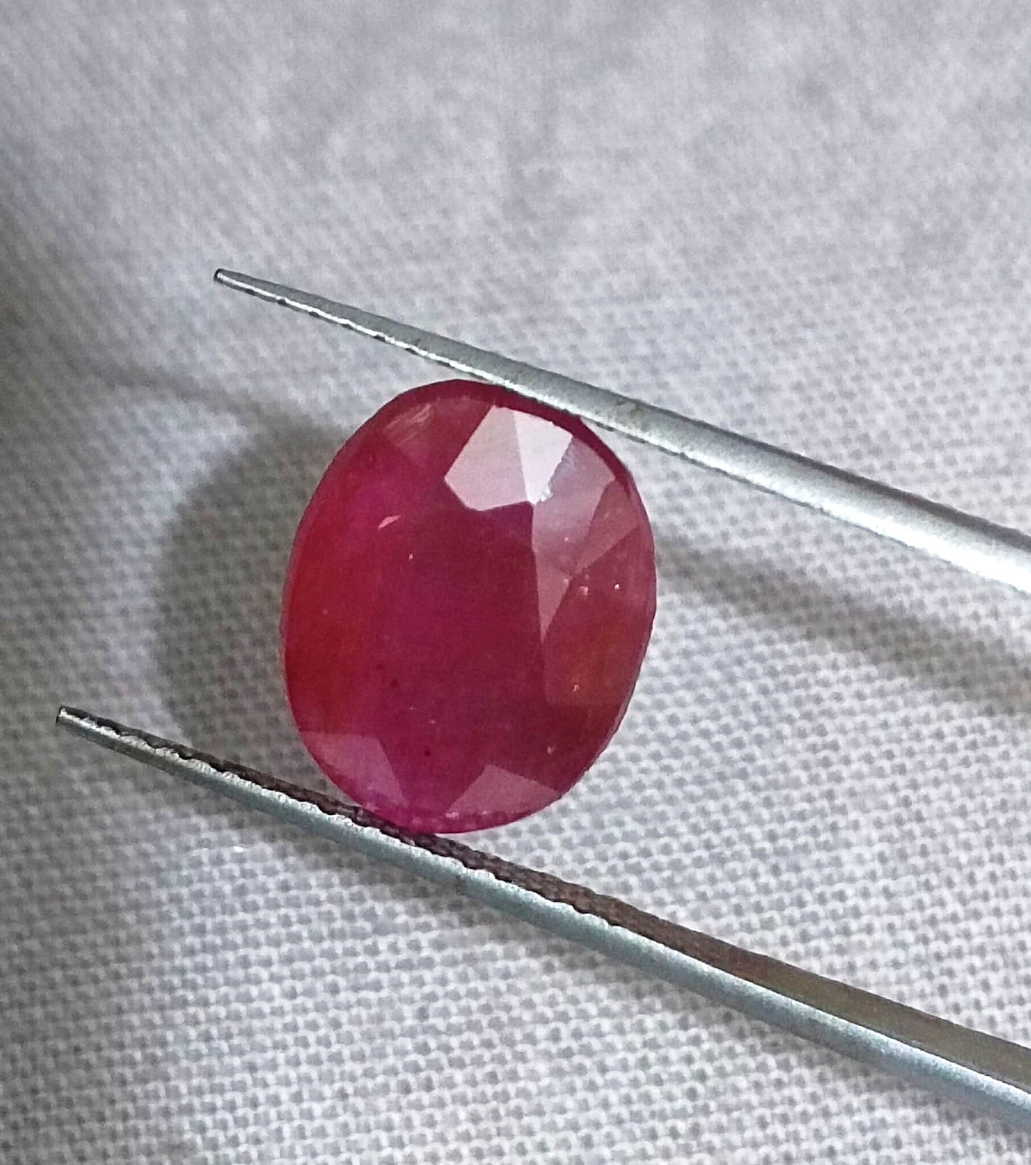 GSI Certified 4.12ct Ruby Natural Untreated Gemstone - SMSGEMS 