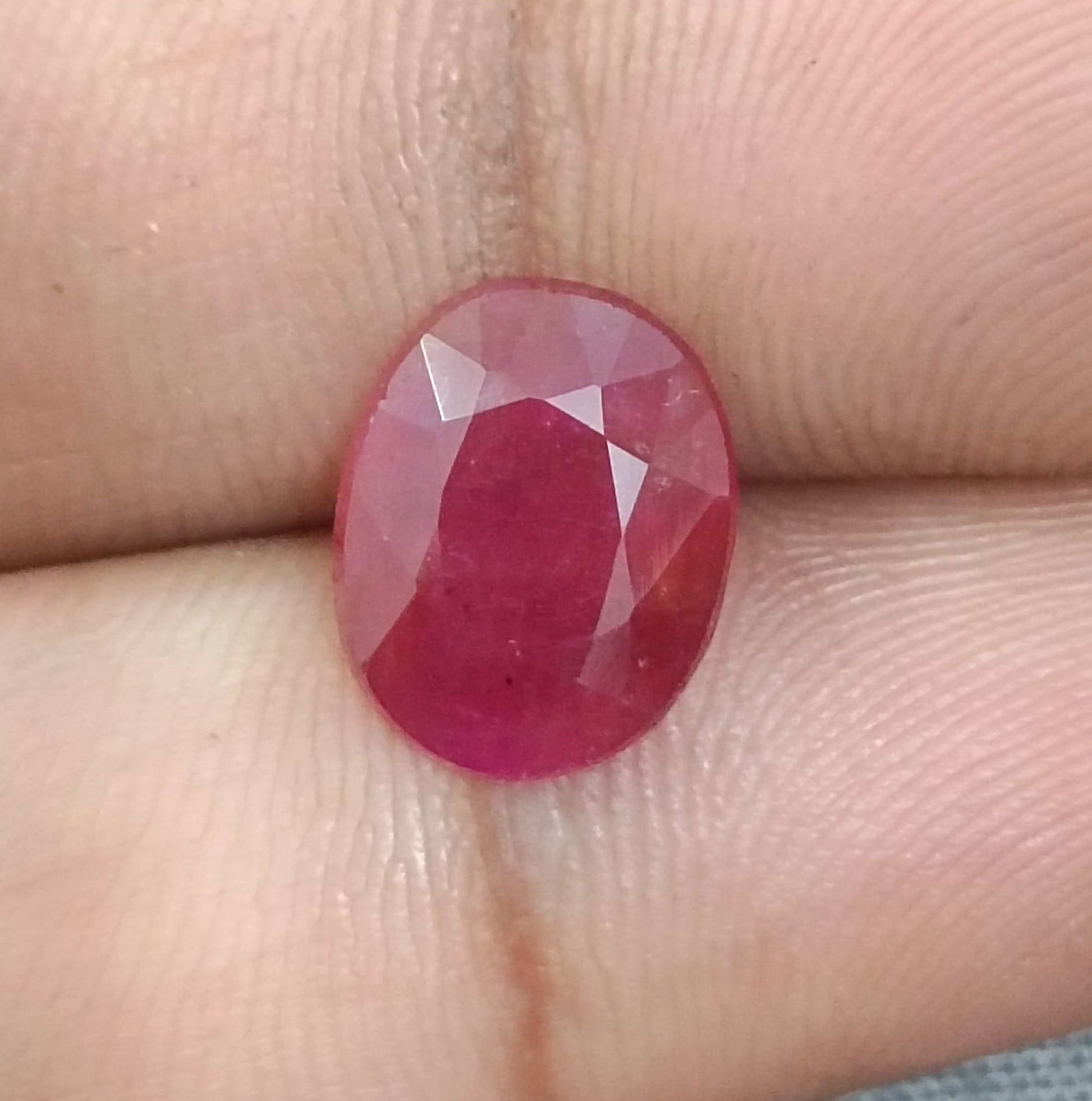 GSI Certified 4.12ct Ruby Natural Untreated Gemstone - SMSGEMS 