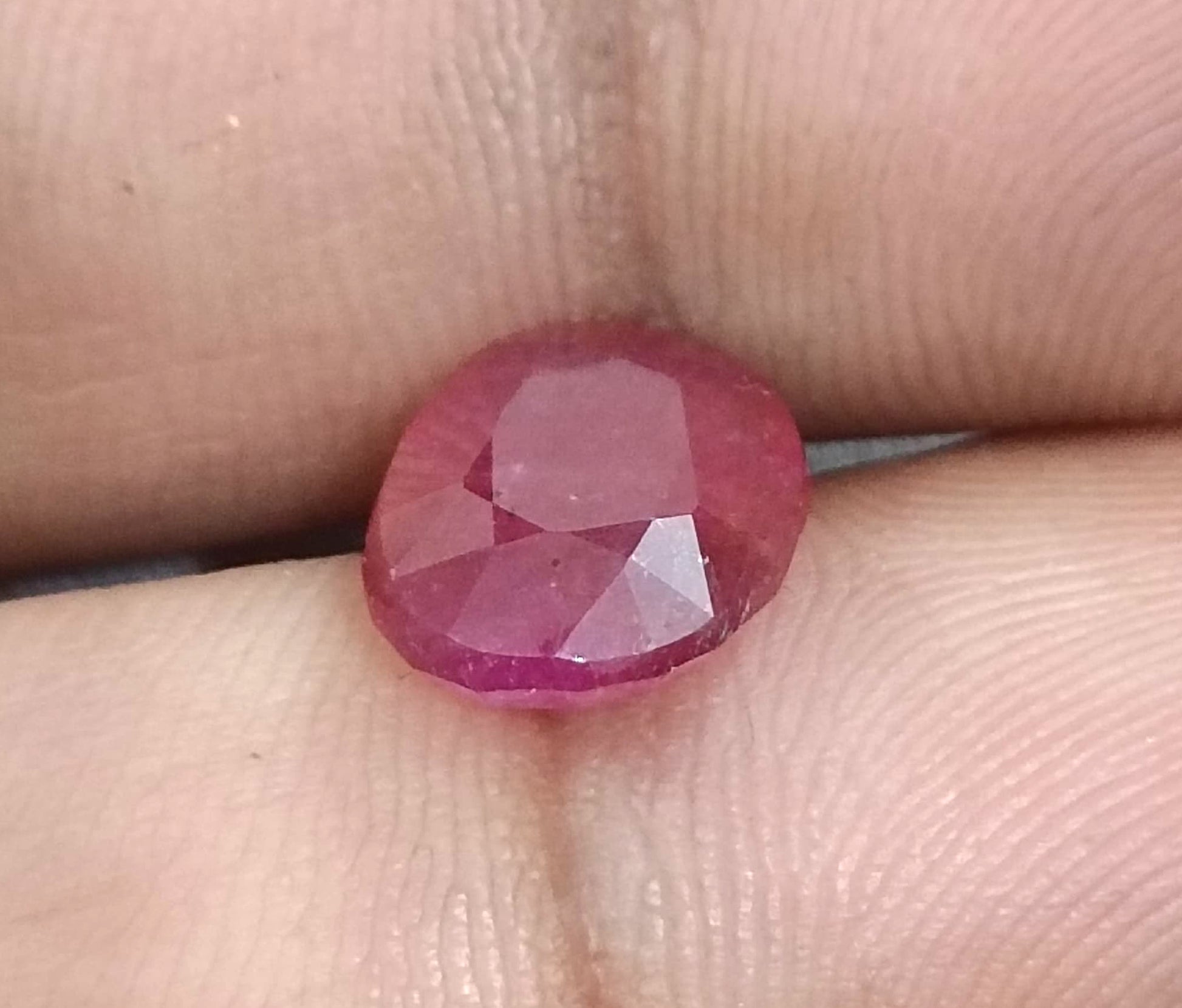 GSI Certified 4.12ct Ruby Natural Untreated Gemstone - SMSGEMS 