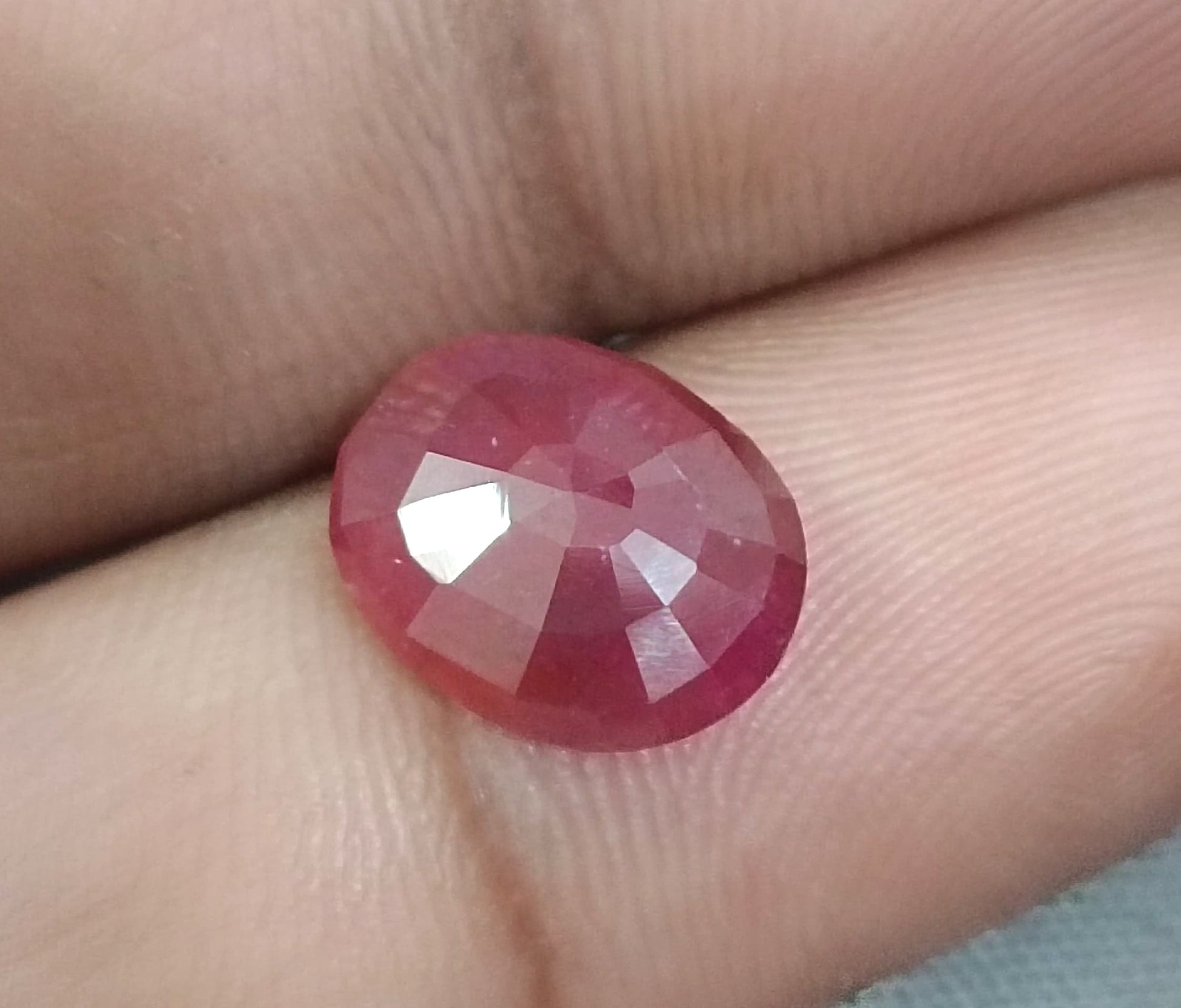 GSI Certified 4.12ct Ruby Natural Untreated Gemstone - SMSGEMS 