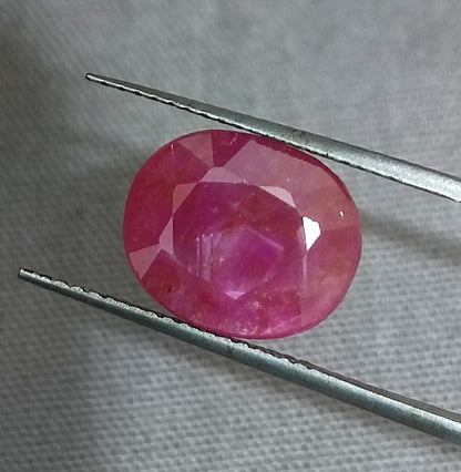 GSI Certified 4.54ct Ruby Natural Untreated Gemstone - SMSGEMS 