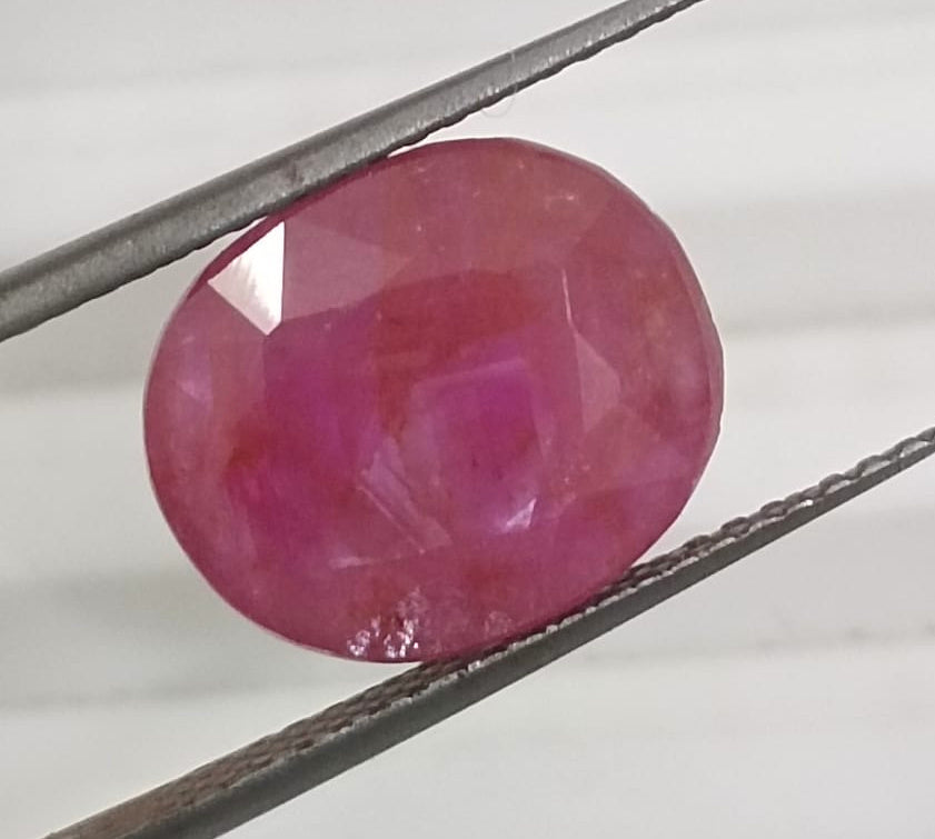 GSI Certified 4.54ct Ruby Natural Untreated Gemstone - SMSGEMS 