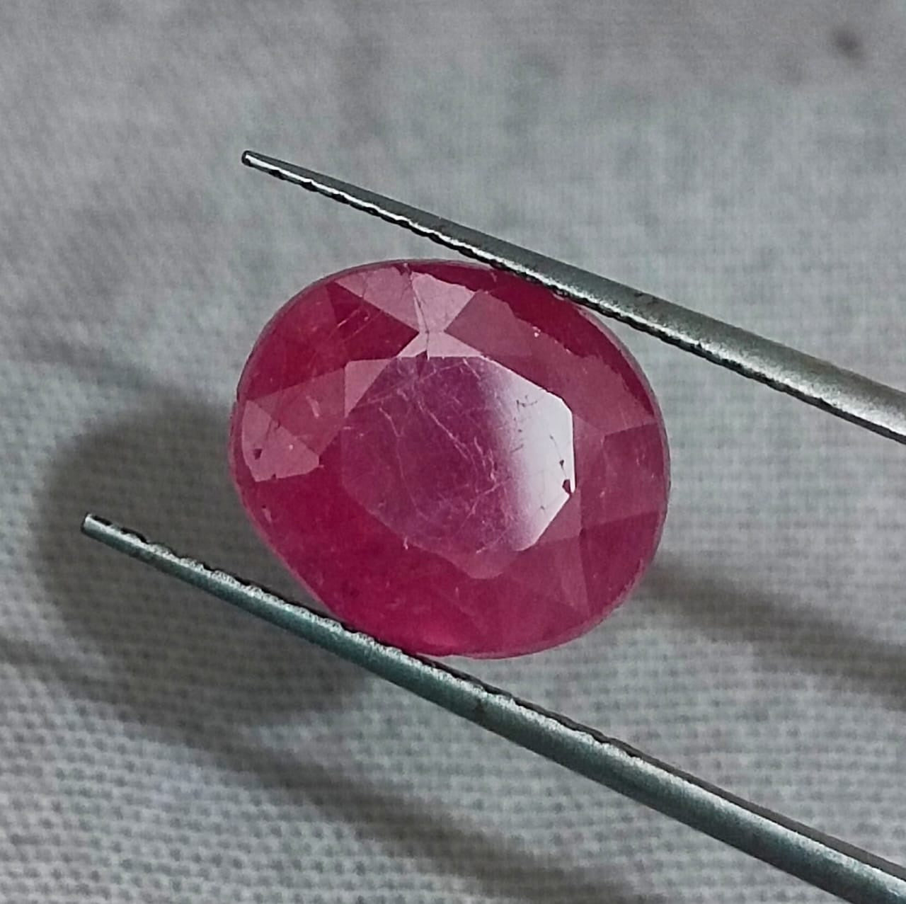 GSI Certified 4.92ct Ruby Natural Earth Mined Gemstone - SMSGEMS 