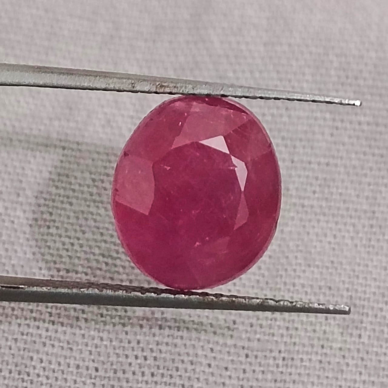 GSI Certified 4.92ct Ruby Natural Earth Mined Gemstone - SMSGEMS 