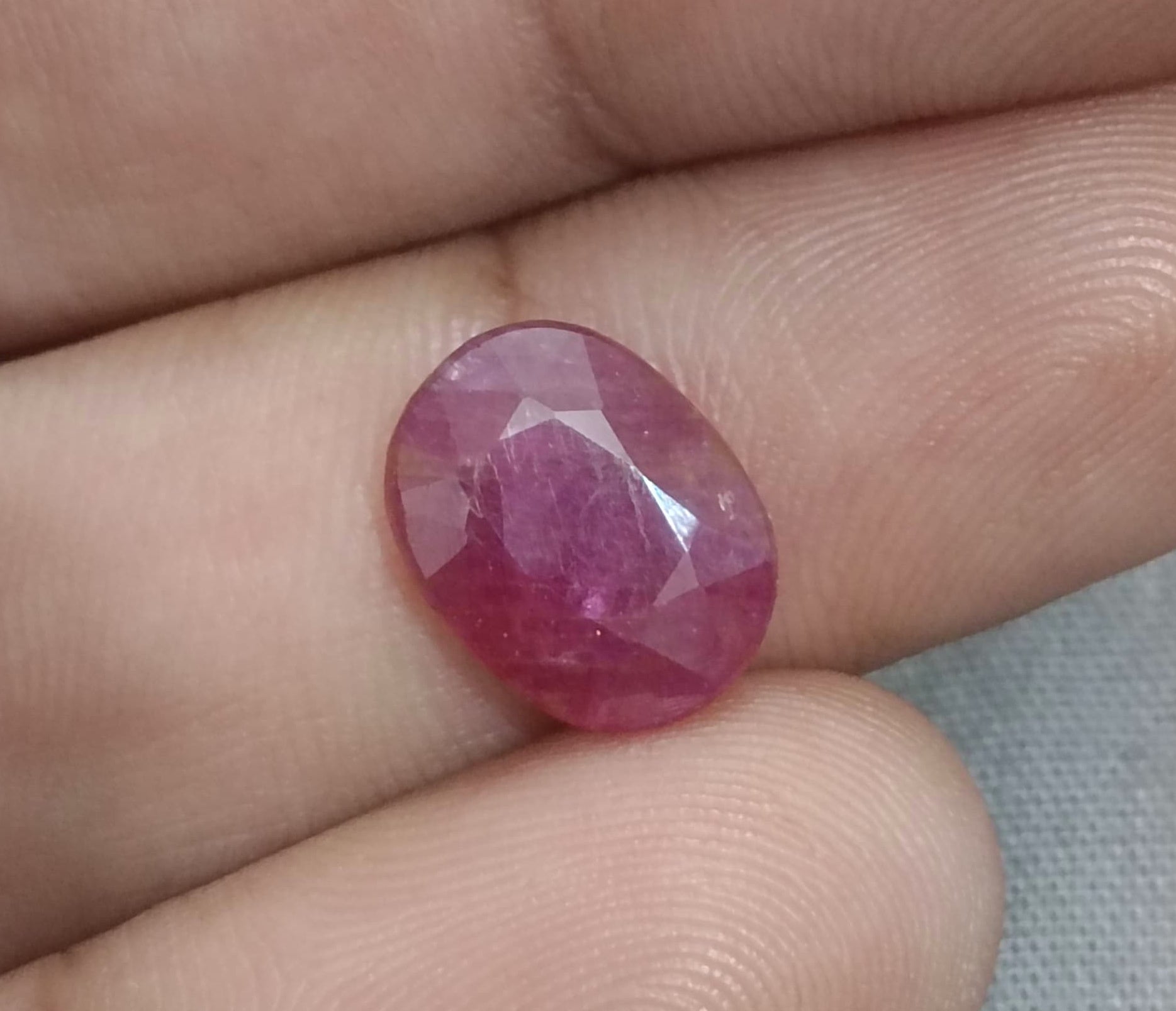 GSI Certified 5.00ct Ruby Natural Untreated Gemstone - SMSGEMS 