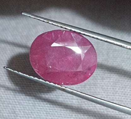 GSI Certified 5.00ct Ruby Natural Untreated Gemstone - SMSGEMS 