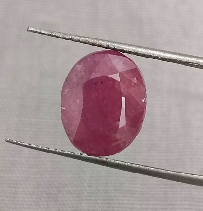 GSI Certified 5.00ct Ruby Natural Untreated Gemstone - SMSGEMS 