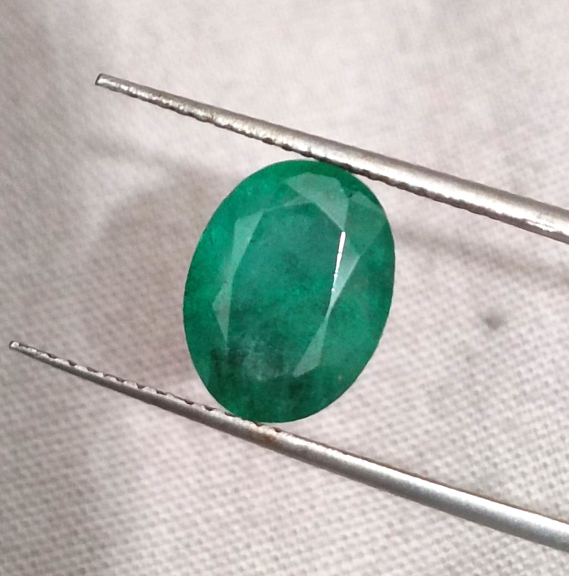 GSI Certified 3.59ct Zambian Emerald Natural Earth Mined Gemstone - SMSGEMS 