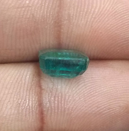 GSI Certified 3.42ct Medium Deep Green Emerald Natural Earth Mined Gemstone - SMSGEMS 