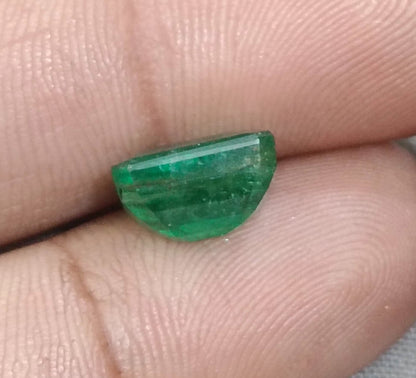 GSI Certified 4.17ct Velvet Green Emerald Natural Earth Mined Gemstone - SMSGEMS 