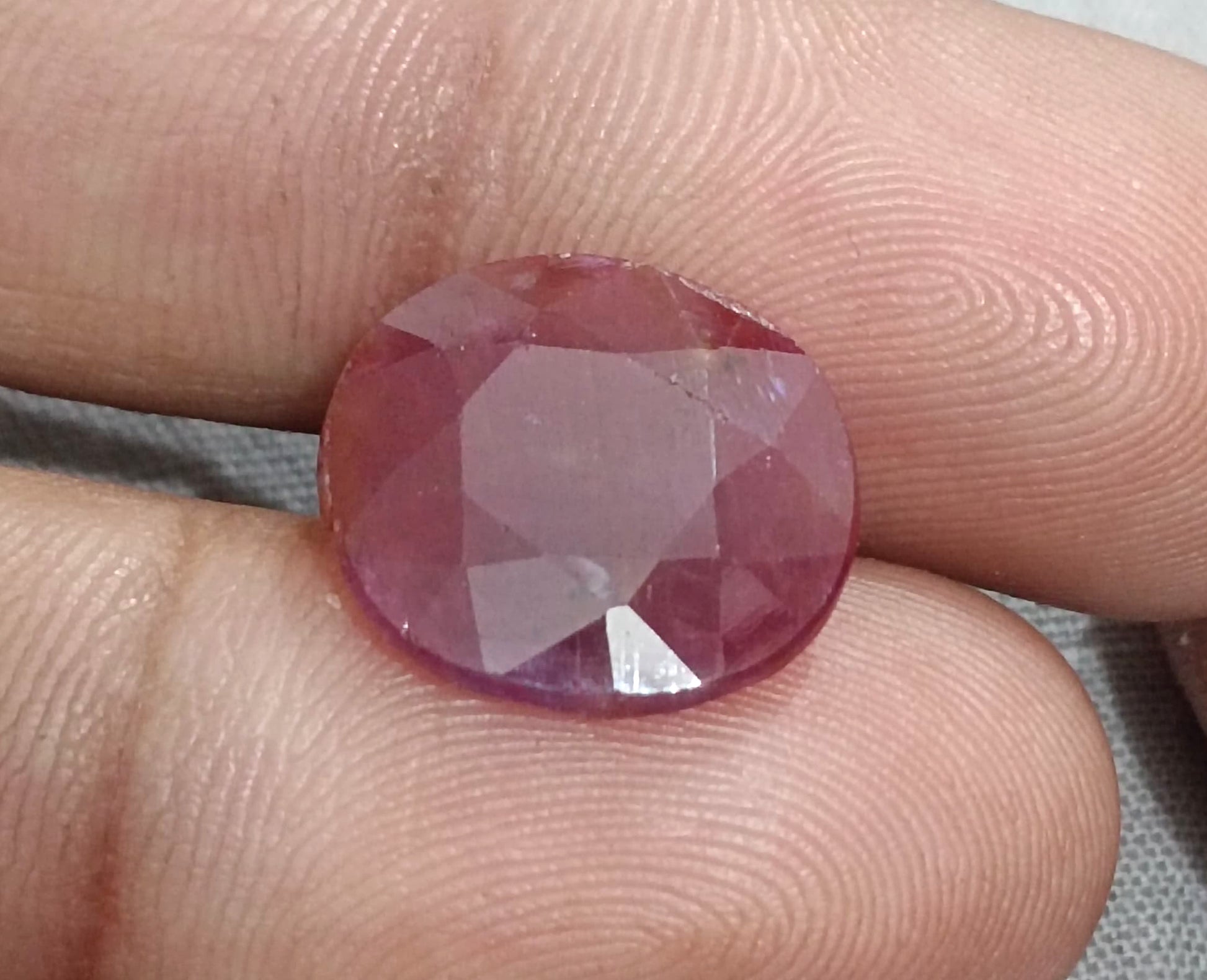 9.41ct African Ruby Natural Earth Mined Gemstone - SMSGEMS 