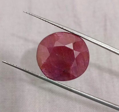 9.41ct African Ruby Natural Earth Mined Gemstone - SMSGEMS 