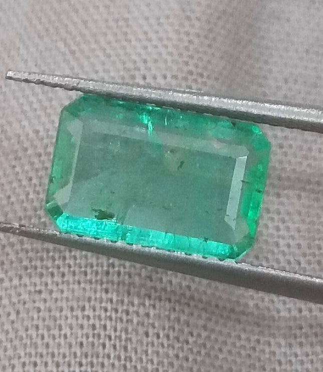 2.05ct Panjshir Emerald, Certified Natural Medium Light Green Gemstone