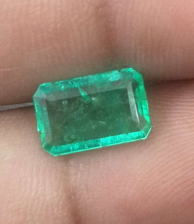 2.05ct Panjshir Emerald, Certified Natural Medium Light Green Gemstone