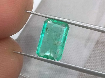 2.05ct Panjshir Emerald, Certified Natural Medium Light Green Gemstone