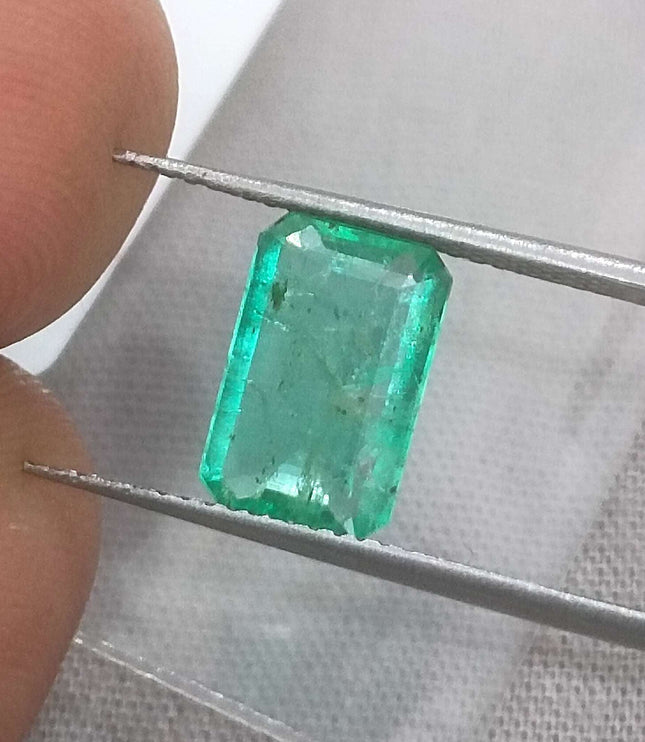2.05ct Panjshir Emerald, Certified Natural Medium Light Green Gemstone