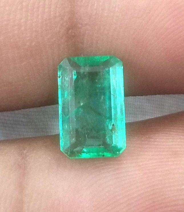 2.05ct Panjshir Emerald, Certified Natural Medium Light Green Gemstone