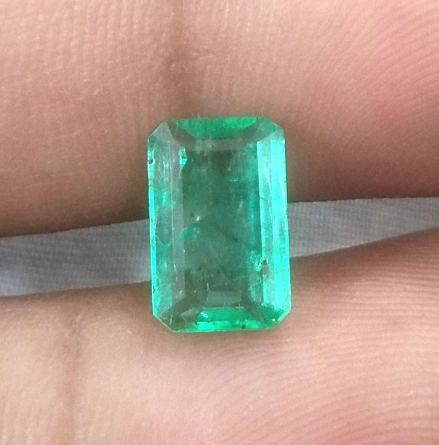 2.05ct Panjshir Emerald, Certified Natural Medium Light Green Gemstone