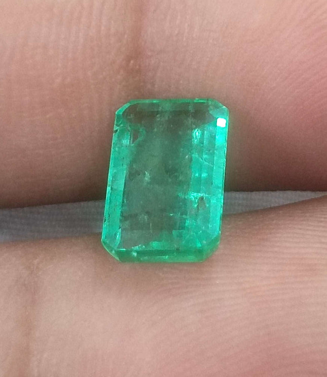 2.05ct Panjshir Emerald, Certified Natural Medium Light Green Gemstone