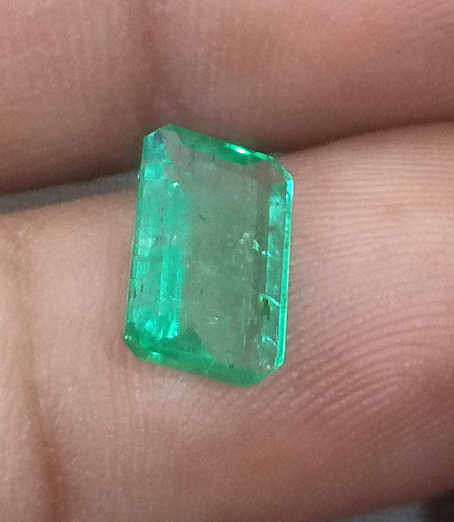 2.05ct Panjshir Emerald, Certified Natural Medium Light Green Gemstone