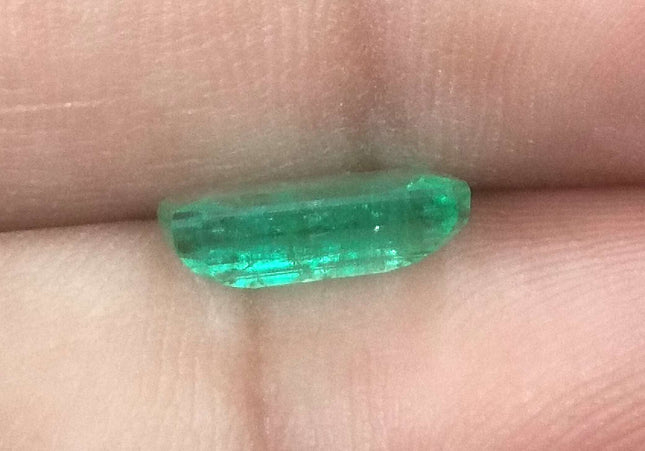 2.05ct GSI USA Certified Medium Light Green Panjshir Emerald Minor Oiled Loose Gemstone