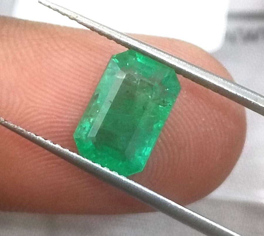 2.27ct Panjshir Emerald, Certified Natural Octagon cut stone