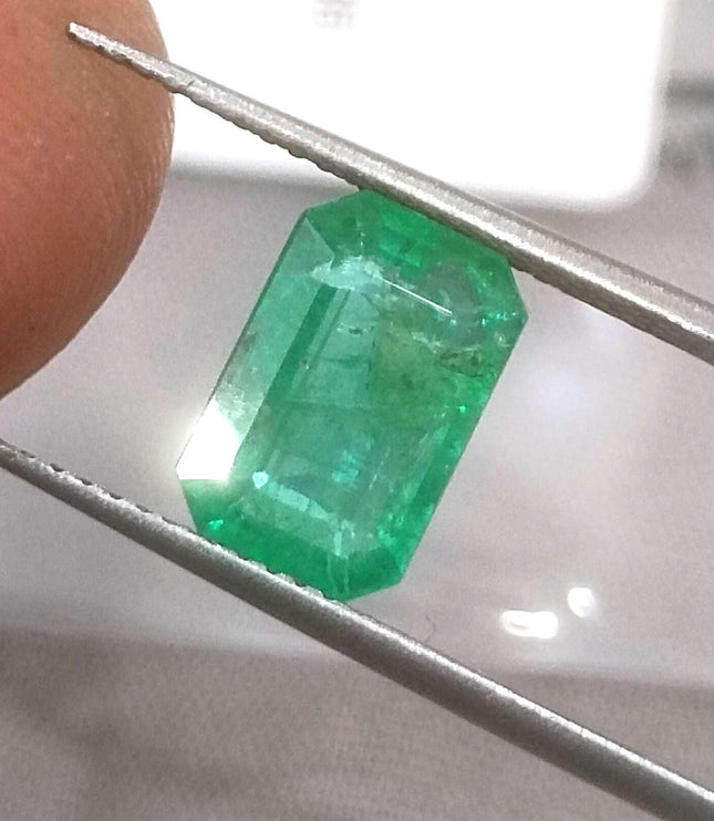 2.27ct Panjshir Emerald, Certified Natural Octagon cut stone