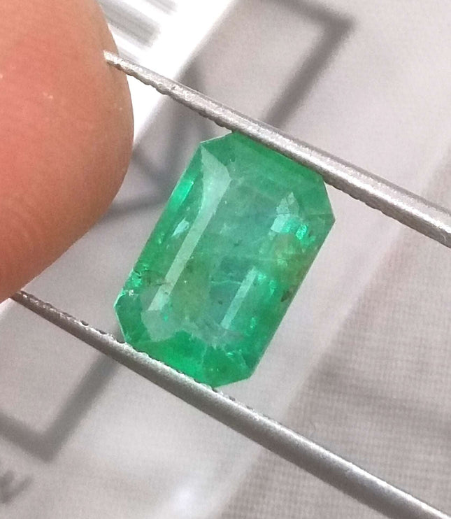 2.27ct Panjshir Emerald, Certified Natural Octagon cut stone