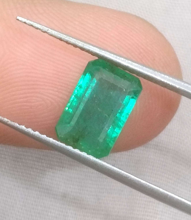 2.35ct Zambian Natural Emerald Octagon Cut Loose Stone