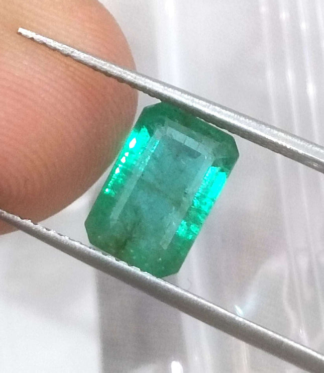 2.35ct Zambian Natural Emerald Octagon Cut Loose Stone