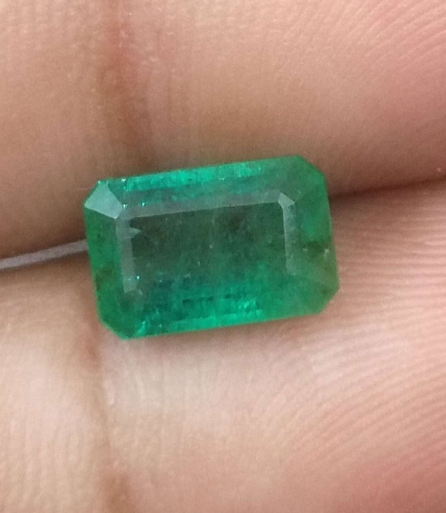 2.35ct Zambian Natural Emerald Octagon Cut Loose Stone