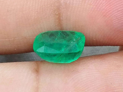 certified 3.19ct Zambian emerald