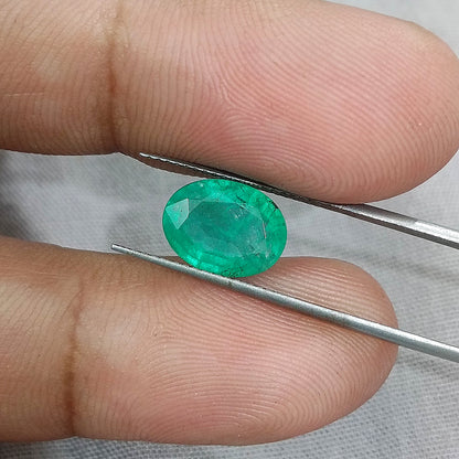 2.46ct Sea Foam Green Panjshir Emerald, 100% Natural Gemstones