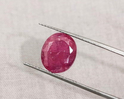 5.00ct Mozambique Ruby, 100% Natural Earth Mined Gem