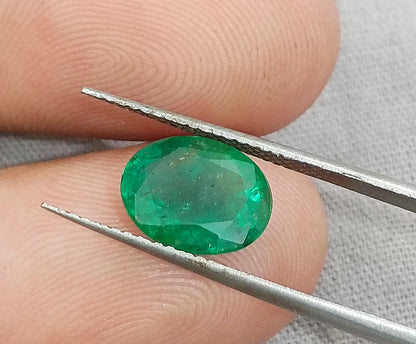 2.52ct Medium Deep Colombian Emerald, 100% Natural Gemstone