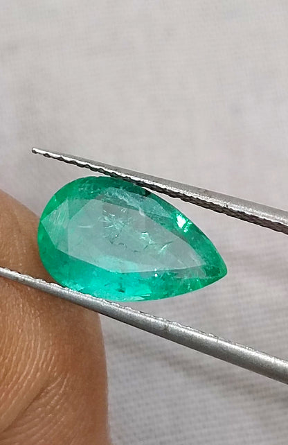 1.81ct Medium Intense Green Emerald, 100% Natural Gemstone