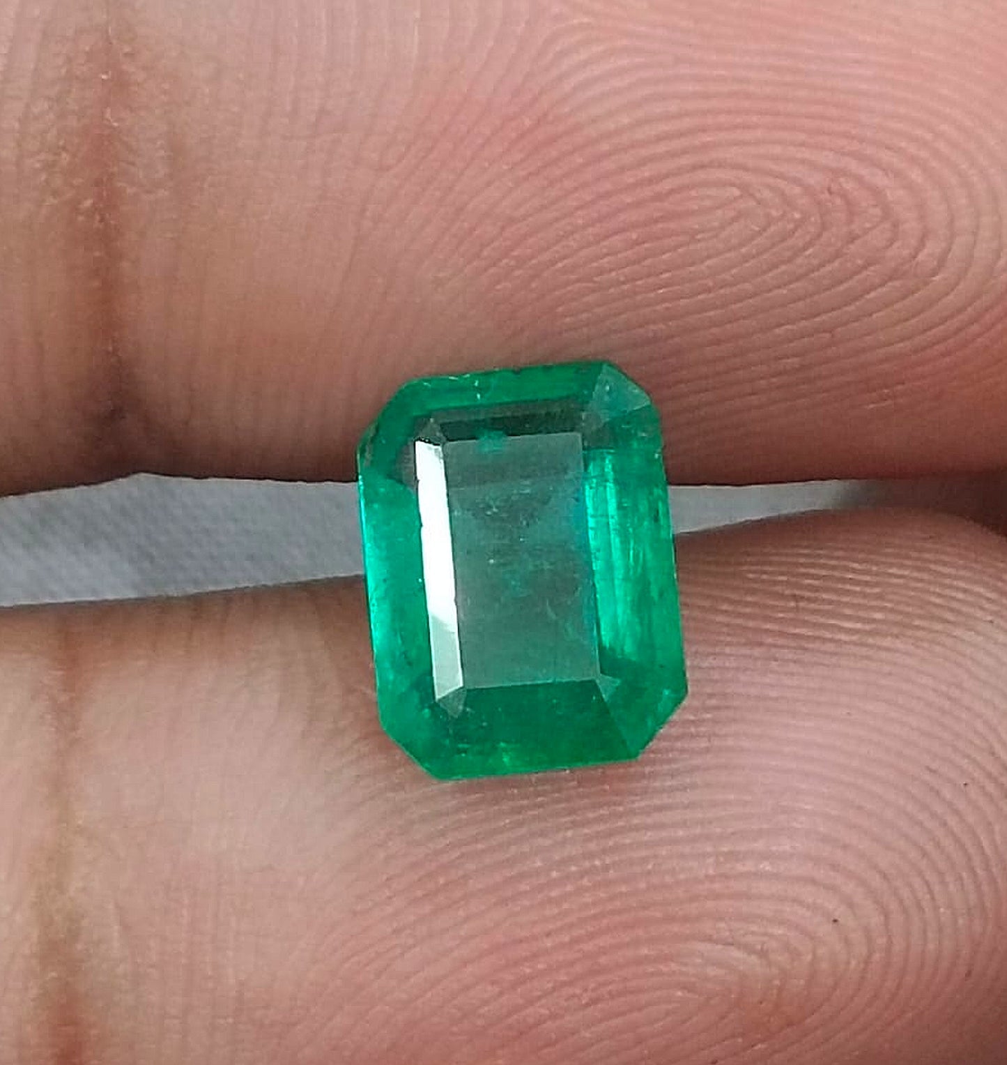 GSI Certified 2.39ct Fine Quality Panjshir Emerald, 100% Natural Gemstone