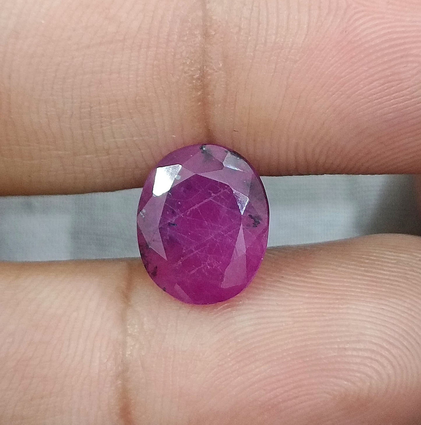 GSI Certified 4.96ct Mozambique Ruby, 100% Natural Gemstone